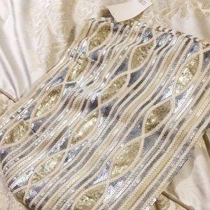 TOBI: sequin mini skirt NWT